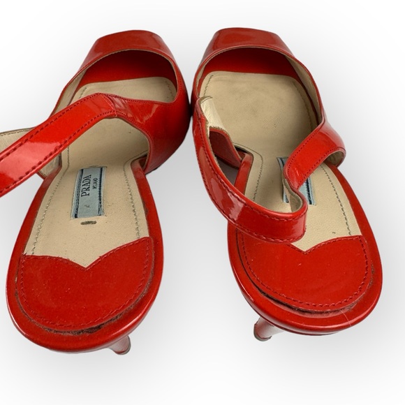 Prada Patent Leather Slingback Heels - Picture 4 of 6